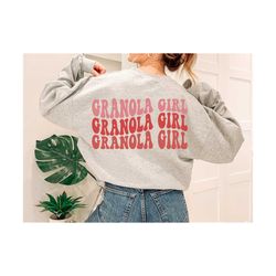 Granola Girl Svg, Love Your Mother Svg, Gift for Mom Svg, Mom Life Svg, Mom T-Shirt Svg, Mother's Day SVG, Wavy Stacked Svg Mom Svg,