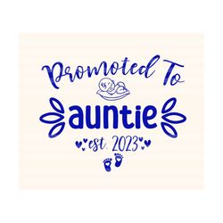 promoted to auntie svg, new baby svg, new auntie shirt design, established year svg, new aunt, funny baby svg, new to born svg, for