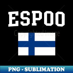 Espoo Finland Flag Heritage - Instant Sublimation Digital Download - Vibrant and Eye-Catching Typography