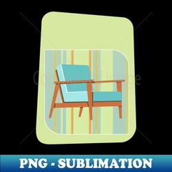 Mid Century Mod - Mod Furniture Design -- Wide Armchair Chair - Digital Sublimation Download File - Capture Imagination with Every Detail