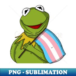 Transgender Pride Kermit - Instant Sublimation Digital Download - Boost Your Success with this Inspirational PNG Download