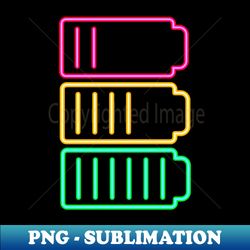 RECHARGED Neon - Decorative Sublimation PNG File - Perfect for Sublimation Art