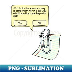 Queer Clippy - The Peach Fuzz - Professional Sublimation Digital Download - Create with Confidence