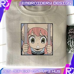 Spy Anime Embroidery, Spy Kid Embroidery, Spy Embroidery Designs, Anime Embroidery Files, Embroidery Pes, Dst, Jef Files, Instant Download,