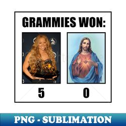Mariah Grammies Won Vs Jesus Christ - Funny Meme - Modern Sublimation PNG File - Unleash Your Inner Rebellion