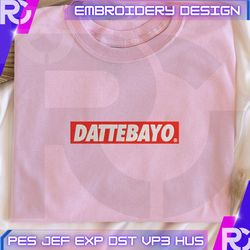 Datebayo, Ninja Anime Embroidery Designs, Anime Embroidery Designs, Ninja Anime Embroidery Fan Gift, Inspired Anime Files, Instant Donwload