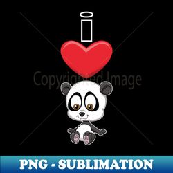 I Heart Pandas - Unique Sublimation PNG Download - Stunning Sublimation Graphics