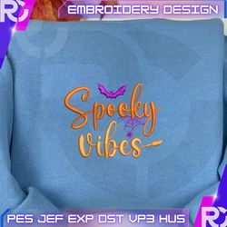 Spooky Vibes Embroidery Design, Stay Spooky Craft Embroidery Design, Spooky Halloween Embroidery File, Embroidery Files