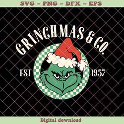 Grinchmas And Co Funny Grinch Face SVG For Cricut Files