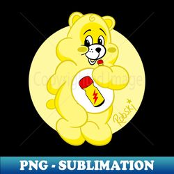 queer bearz - sniffer yellow bear - sublimation-ready png file - perfect for personalization