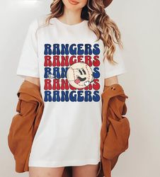 Retro Style Rangers Cute Shirt, Texas Baseball Rangers Short Sleeve Hoodie