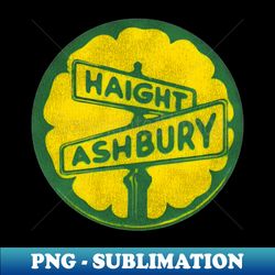 Haight Ashbury Vintage Hippie Summer of Love - Exclusive PNG Sublimation Download - Capture Imagination with Every Detail