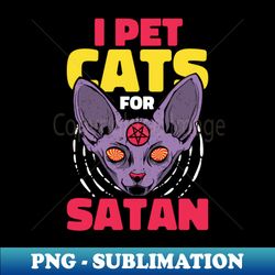 Occult and Satanic Pentagram Baphomet Cat Satan Satanist - Trendy Sublimation Digital Download - Create with Confidence