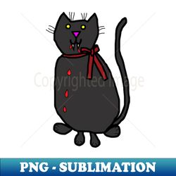 animals with sharp teeth black cat - exclusive png sublimation download - revolutionize your designs