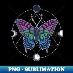 Polysexual Butterfly LGBT Pride Flag - High-Quality PNG Sublimation Download - Unleash Your Inner Rebellion