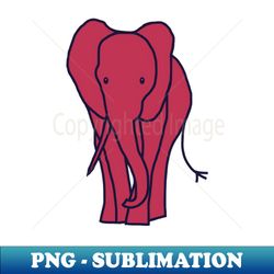 Viva Magenta Color of the Year 2023 Elephant - Signature Sublimation PNG File - Fashionable and Fearless