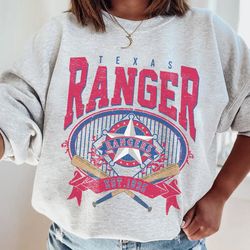 Comfort Colors Comfort Colors Vintage Texas Ranger Sweatshirt, Vintage Texas Baseball Sweatshirt , Texas Baseball Sweats