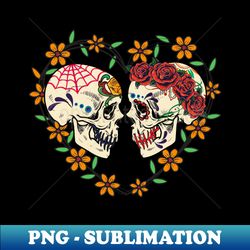 Mexican Sugar Skull - Instant Sublimation Digital Download - Vibrant and Eye-Catching Typography