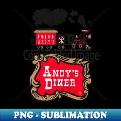 Retro Vintage Andys Charbroil Dinner Seattle - Trendy Sublimation Digital Download - Vibrant and Eye-Catching Typography