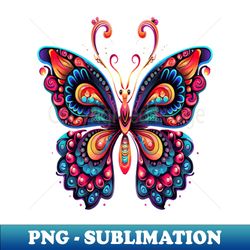 Butterfly Smiling - Vintage Sublimation PNG Download - Capture Imagination with Every Detail
