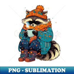 Cozy Raccoon Winter Cottagecore Vibes - Premium Sublimation Digital Download - Defying the Norms