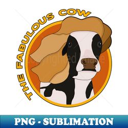 The Fabulous Cow - Signature Sublimation PNG File - Vibrant and Eye-Catching Typography