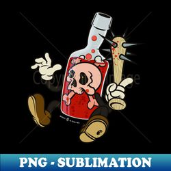 retro poison bottle - modern sublimation png file - spice up your sublimation projects