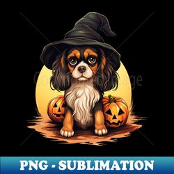 Halloween Cavalier King Charles Spaniel Dog 3 - Sublimation-Ready PNG File - Perfect for Creative Projects