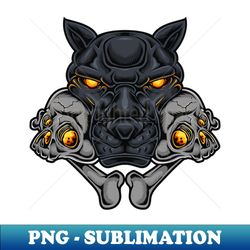Panther Head Skull - Special Edition Sublimation PNG File - Create with Confidence