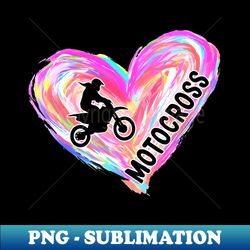motocross watercolor heart brush - elegant sublimation png download - revolutionize your designs