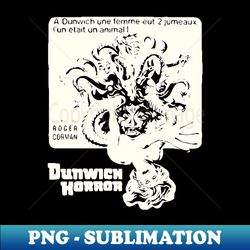 Dunwich Horror - 70s Cult Classic Sci-Fi Movie - Exclusive PNG Sublimation Download - Capture Imagination with Every Detail