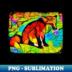 Little Fox resting - Fox - Special Edition Sublimation PNG File - Stunning Sublimation Graphics