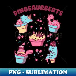 Dinosaurberts Kawaii Dinosaurs by Tobe Fonseca - PNG Transparent Sublimation Design - Enhance Your Apparel with Stunning Detail