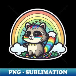 Weird Rainbow Raccoon - High-Quality PNG Sublimation Download - Vibrant and Eye-Catching Typography