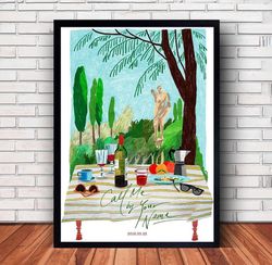 Call Me By Your Name Movie Poster Canvas Wall Art Family Decor, Home Decor,Frame Option