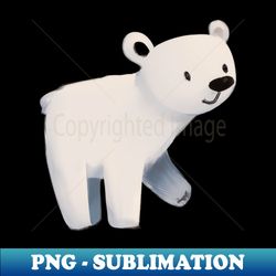 cute polar bear drawing - stylish sublimation digital download - vibrant and eye-catching typography