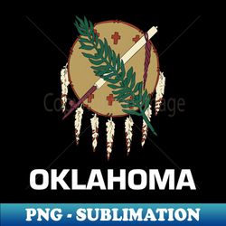 Oklahoma State Flag - PNG Sublimation Digital Download - Revolutionize Your Designs