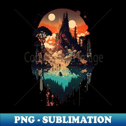Dream Mountain - High-Quality PNG Sublimation Download - Unleash Your Inner Rebellion