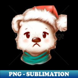 cute polar bear drawing - retro png sublimation digital download - boost your success with this inspirational png download