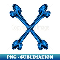 blue cross bone - PNG Transparent Sublimation Design - Unleash Your Inner Rebellion