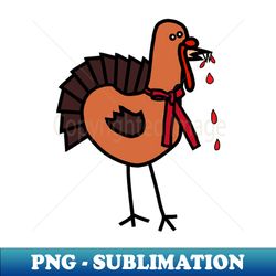 animals with sharp teeth thanksgiving turkey halloween horror - sublimation-ready png file - unlock vibrant sublimation designs