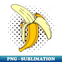 Retro Banana Fruit Graphic Pop Art - PNG Transparent Sublimation Design - Revolutionize Your Designs