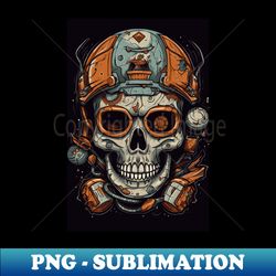 cartoon football helmet  skull 2 - professional sublimation digital download - spice up your sublimation projects