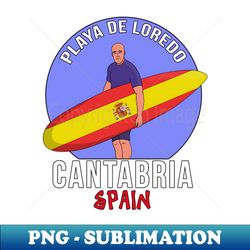 Loredo Beach Cantabria Spain - Exclusive PNG Sublimation Download - Enhance Your Apparel with Stunning Detail