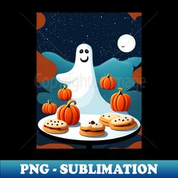 Friendly Halloween Ghost - Modern Sublimation PNG File - Fashionable and Fearless