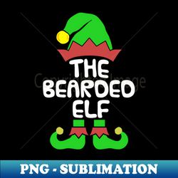 bearded elf matching family group christmas party pajama - digital sublimation download file - enhance your apparel with stunning detail