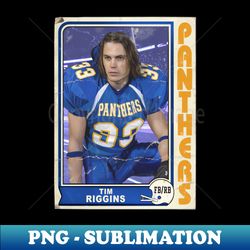Tim Riggins Vintage Friday Night Lights Football Trading Card - Special Edition Sublimation PNG File - Enhance Your Apparel with Stunning Detail