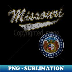 Retro Missouri State Flag - Signature Sublimation PNG File - Vibrant and Eye-Catching Typography