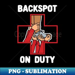 Backspot On Duty - Elegant Sublimation PNG Download - Transform Your Sublimation Creations