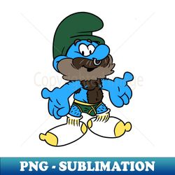 Bear Smurf - PNG Sublimation Digital Download - Perfect for Sublimation Mastery